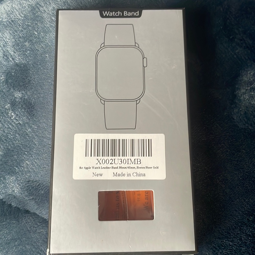 Apple Watch Brown Leather Band 38mm